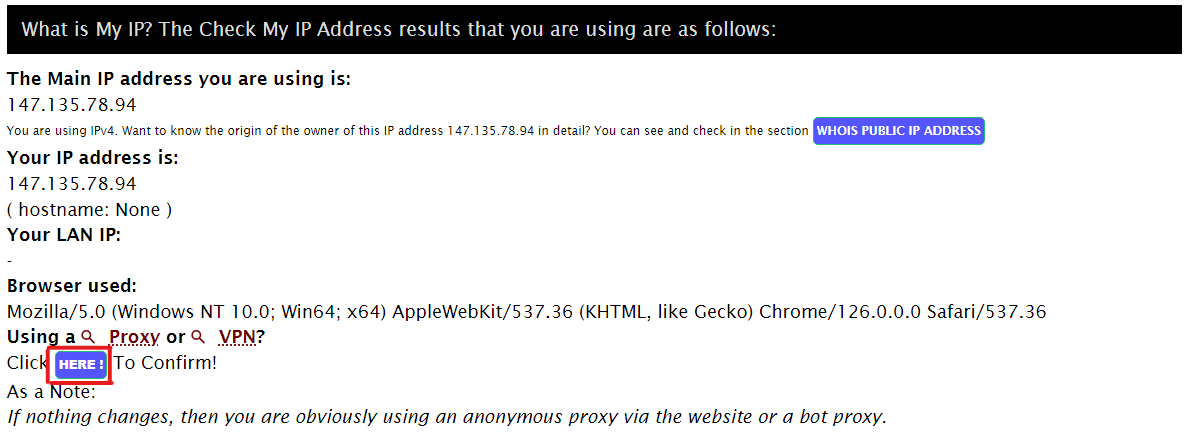 Check Your IP Address on IPSaya While Using a VPN
