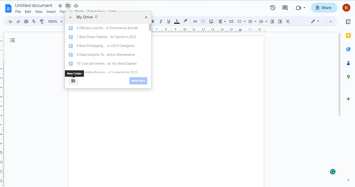 Ways to Organize Documents in Google Docs
