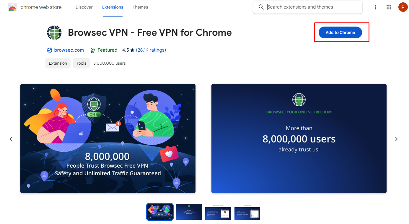 browsec extention