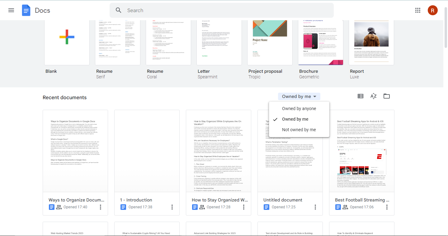 Searching & Filtering