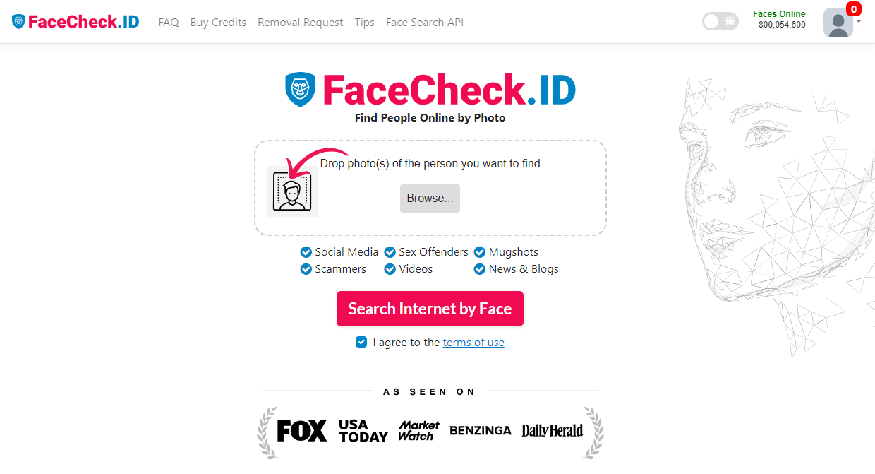 Access FaceCheck ID