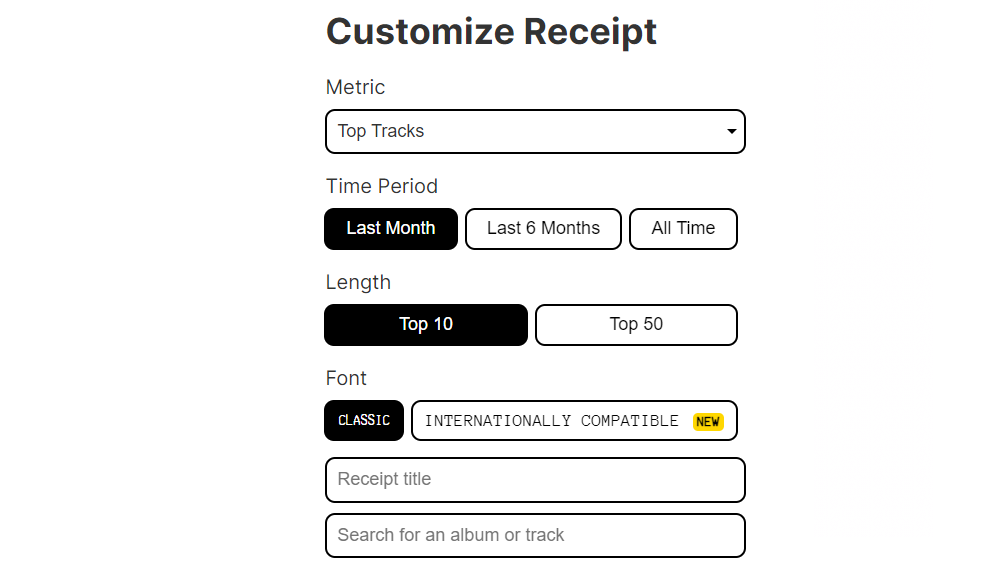 Generate the Receipt