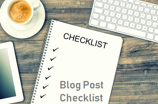 Blog Post Checklist