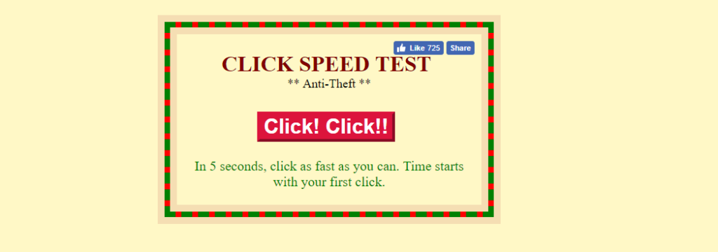 clicking speed test