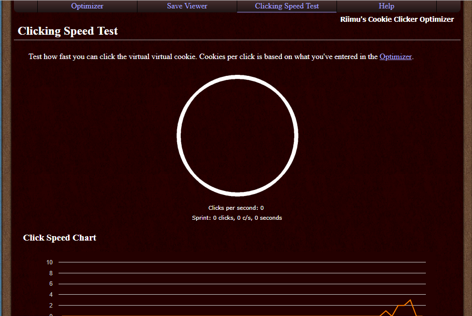 CPS test (Clicks per second)