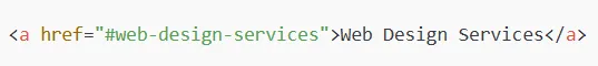 The Image of The Backend of The Anchor Link for Better Navigation