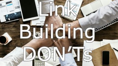 Link Building DON’Ts