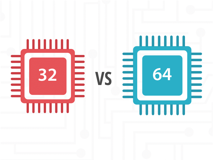 Difference Between 32 Bit And 64 Bits