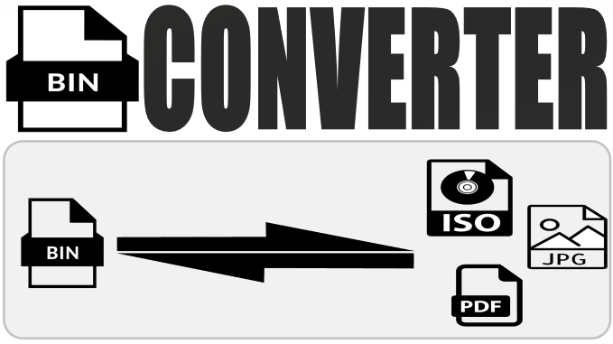 how to convert files from bin converter to other formats and vice versa.