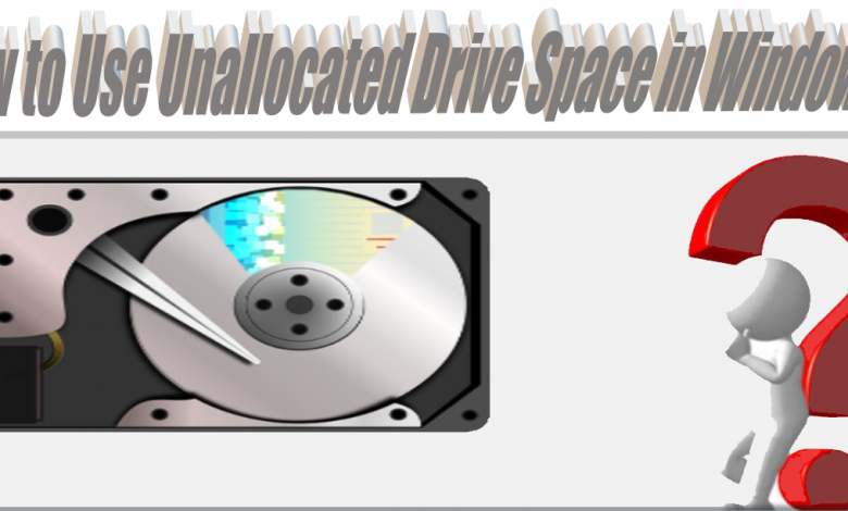 a complete guide telling how to use unallocated space in Windows