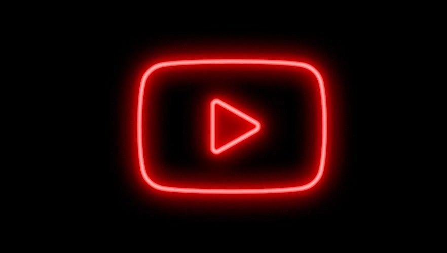 Icon Neon YouTube Logo