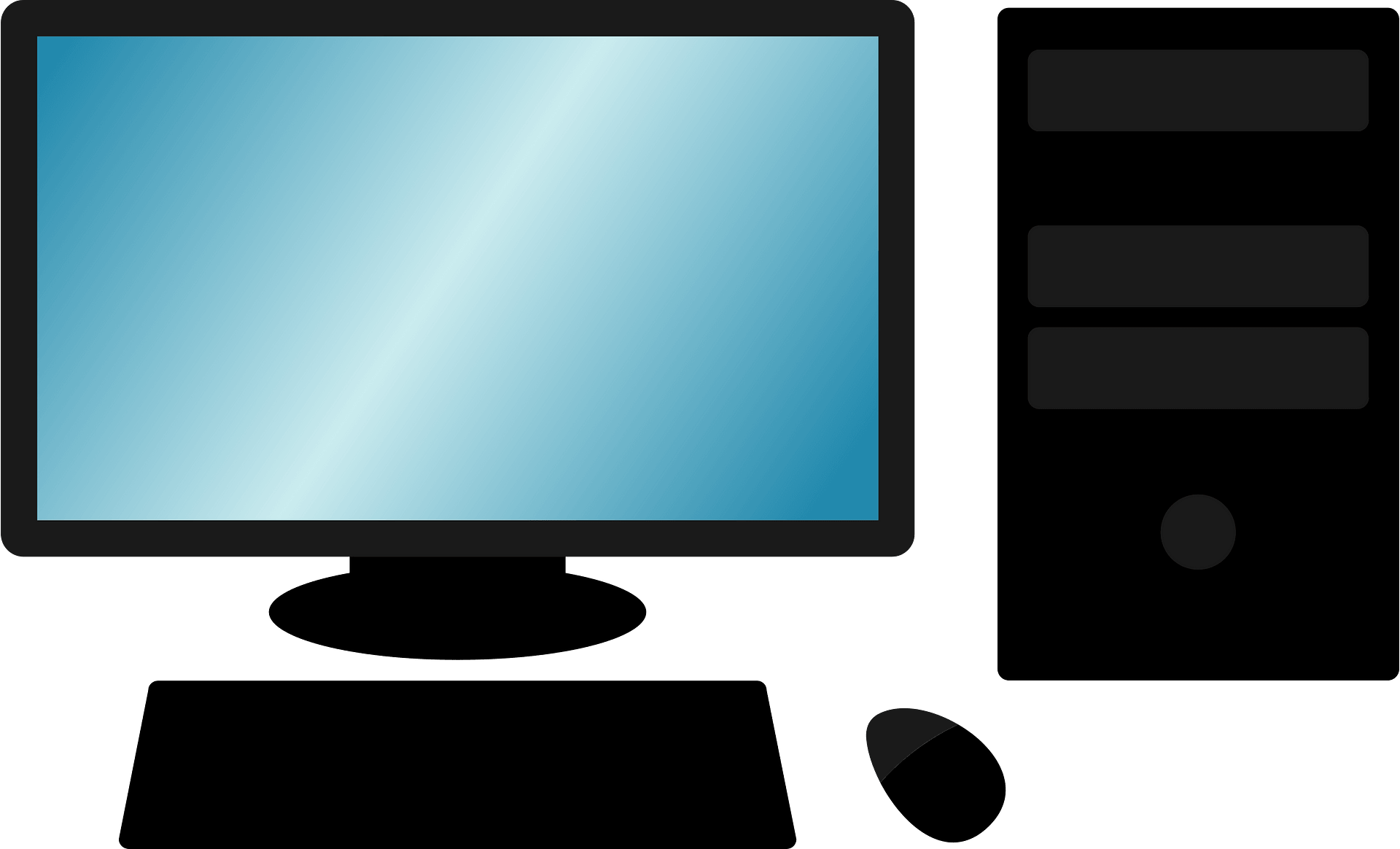 using the computer clipart public domain