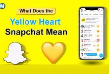 Yellow Heart Snapchat