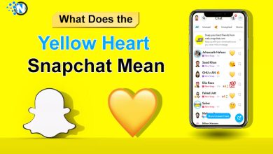 Yellow Heart Snapchat