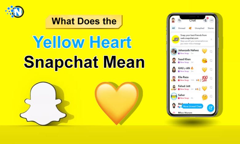 Yellow Heart Snapchat