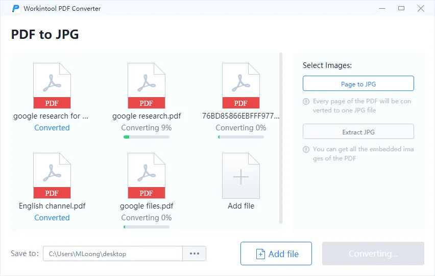 PDF to JPG Converter
