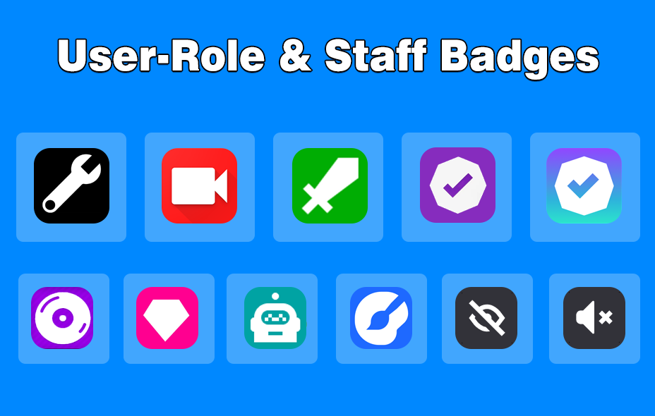 A Visual of User-Type Chat Badges on Twitch