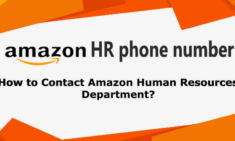 How to contact Amazon department through Amazon HR phone number?