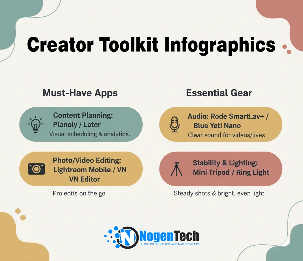 Image of Creator Toolkit Infographics | Designed by NogenTech