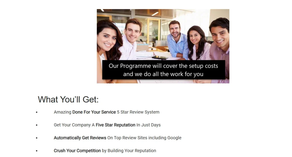 Screenshot of Reputology homepage by NogenTech