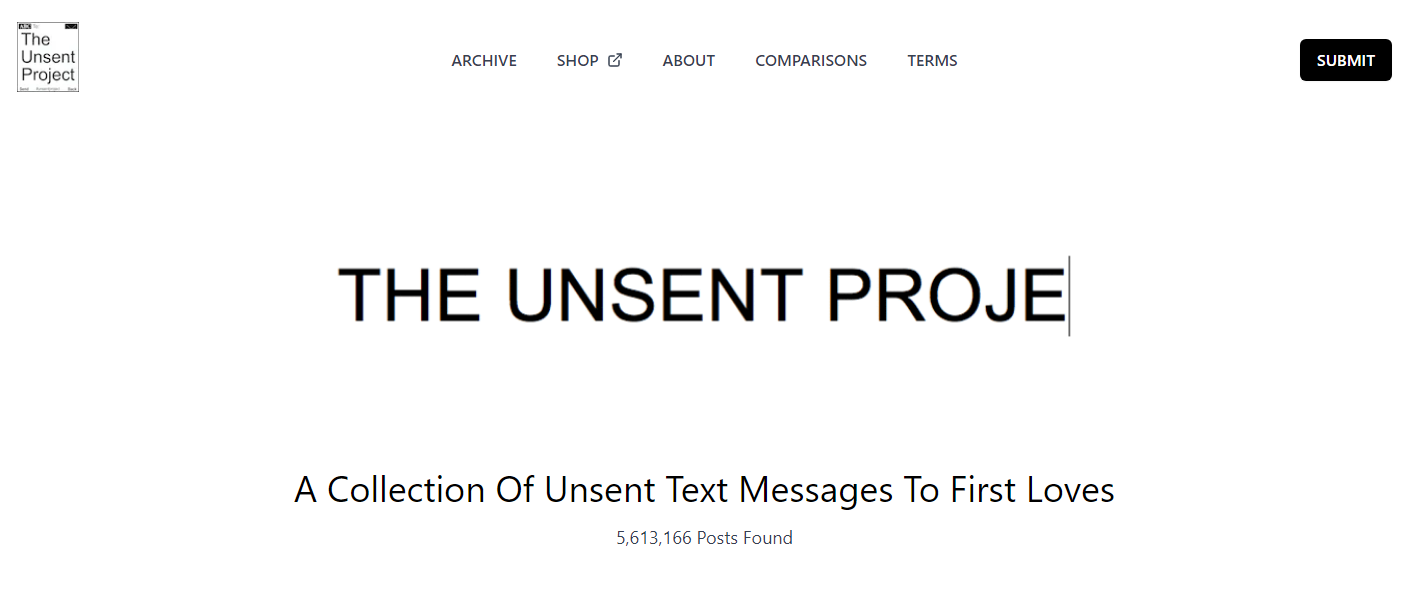 Unsent Project Find a Huge Collection of Unsent Text Messages