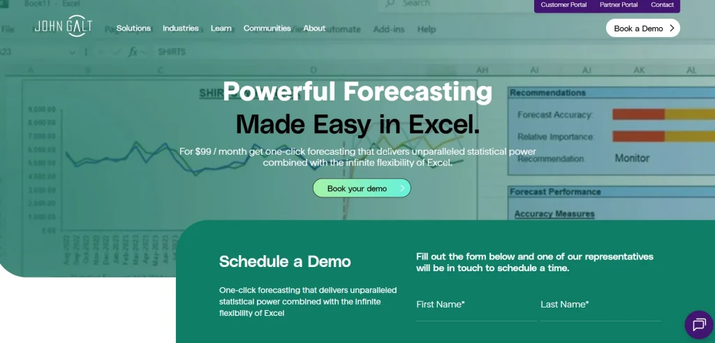 Homepage of ForecastX