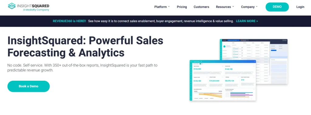Homepage of InsightSquared