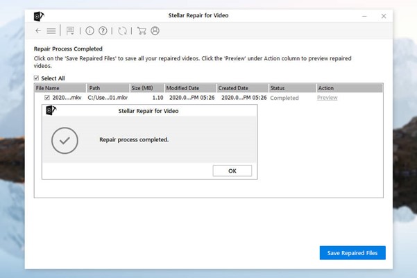 Stellar Video for Repair tool