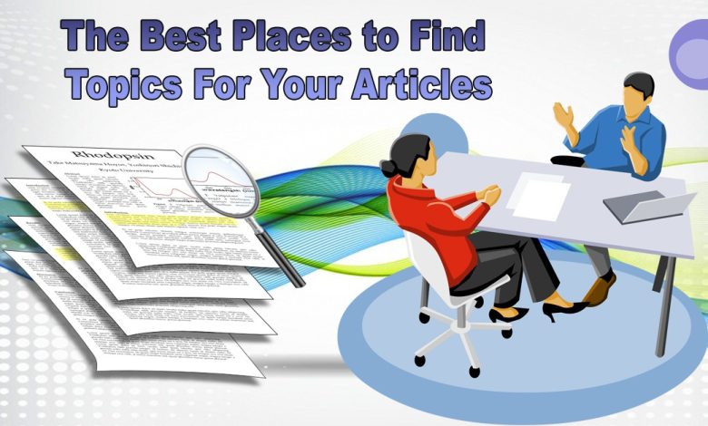 Topics For Your Articles