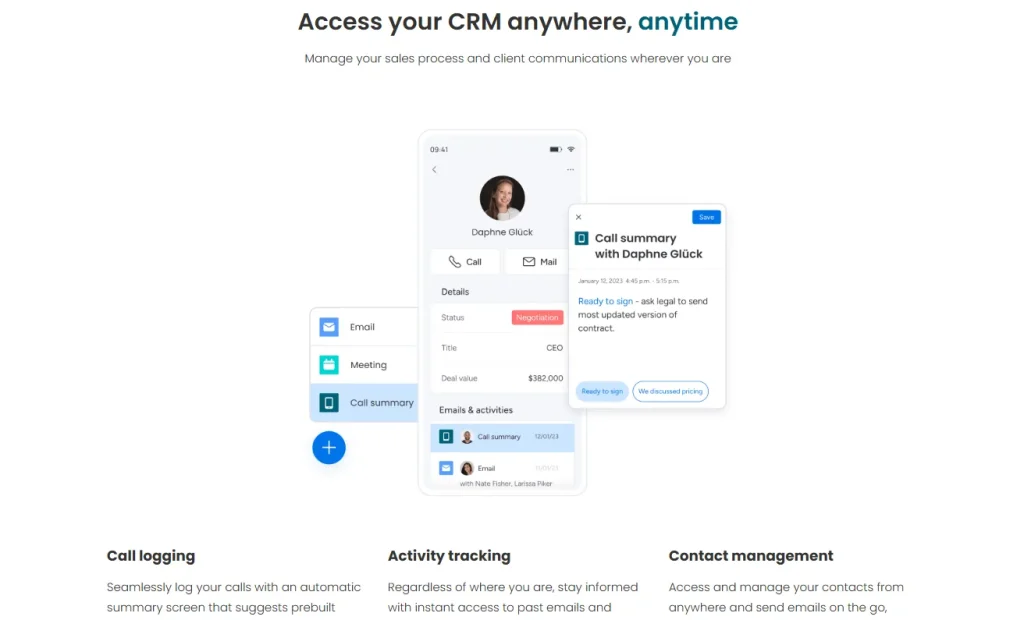 Monday CRM Features
