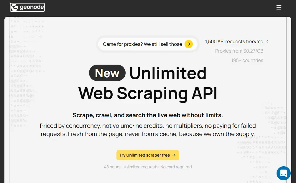 Screenshot of Geonode Hompage by NogenTech