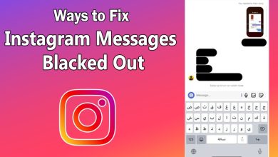 Instagram Messages Blacked Out