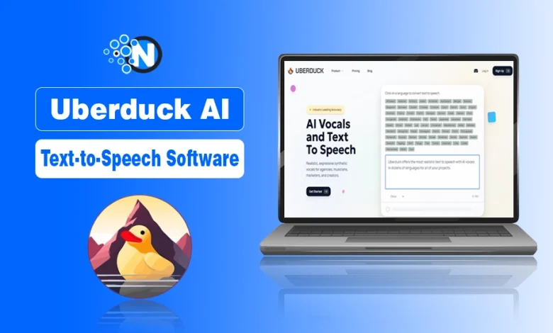 Screenshot Image of Uberduck AI on NogenTech Template