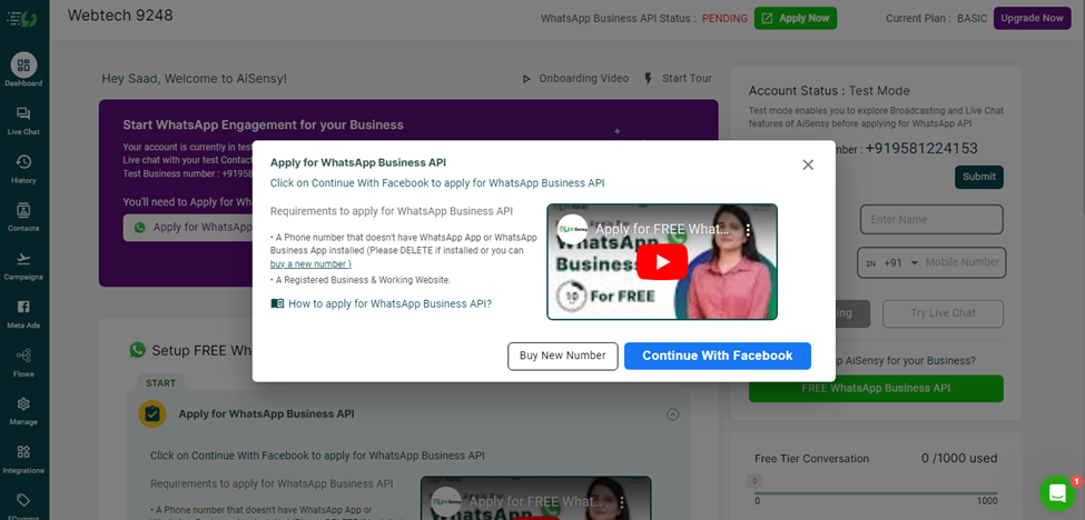 Connect Facebook Business Suite and WhatsApp Business