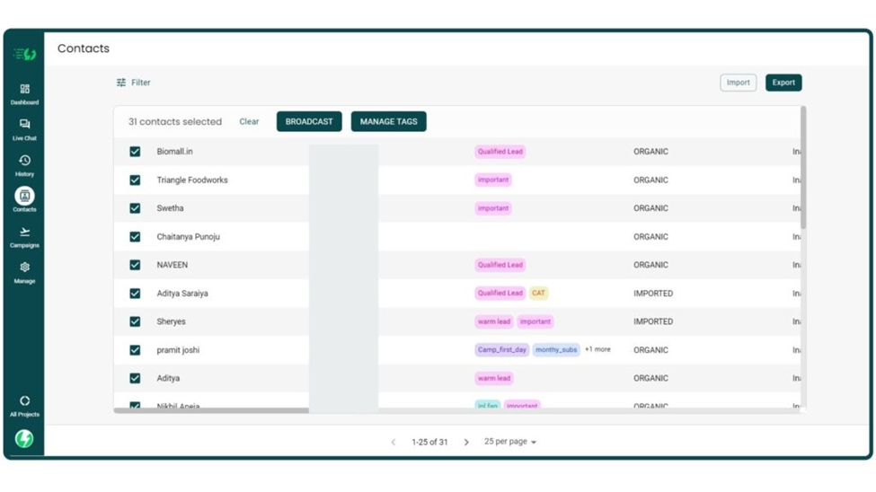 Set Up Broadcast Lists