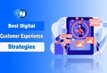 Digital customer experience strategy showing omnichannel journey and personalization