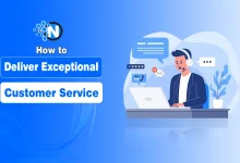 customer support team delivering exceptional service using modern solutions like AI and live chat