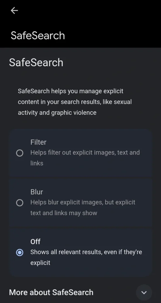Exit the settings page. The change is usually applied automatically.