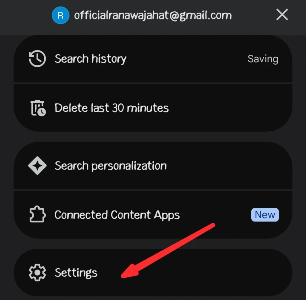 Open Settings.