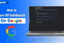 Google SafeSearch settings page showing how to turn off SafeSearch on desktop, Android, and iPhone.