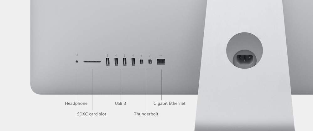 Design and Ports of iMac Pro i7 4K 