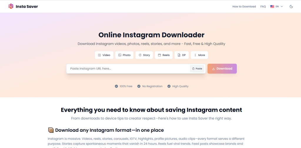 Screenshot from instasaver by nogenTech