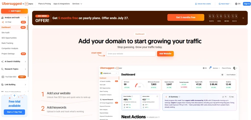 Ubersuggest