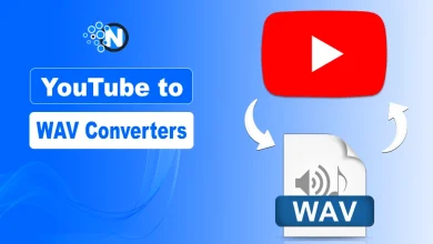 YouTube logo converting into a WAV audio file icon representing YouTube to WAV converters for extracting high-quality audio