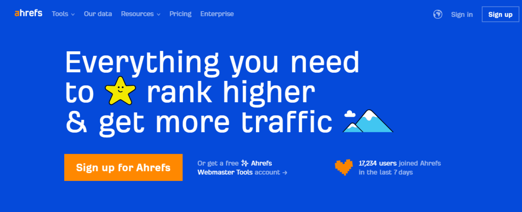 Features of Ahrefs