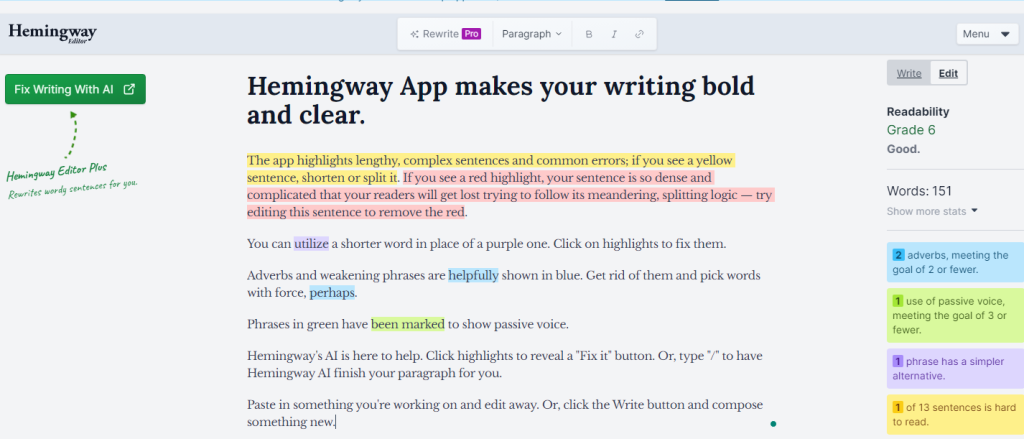 Hemingway Editor