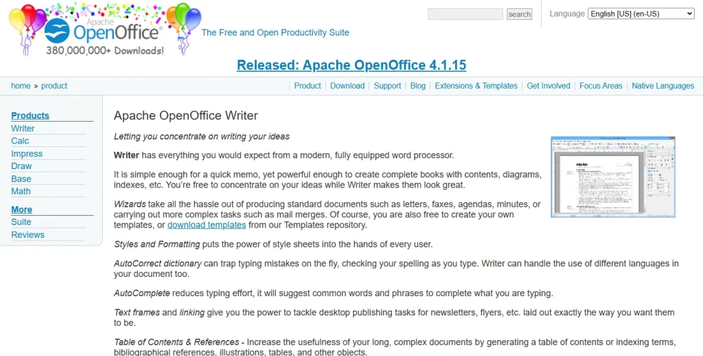 Apache OpenOffice Writer