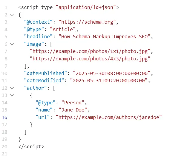 Article Schema