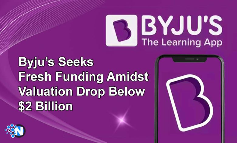 Byju’s Seeks Fresh Funding Amidst Valuation Drop Below $2 Billion