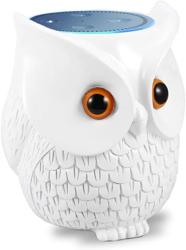 Echo Dot 4th Generation Owl Statue Holder